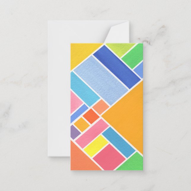 Colourful Stripes  Card (Front)