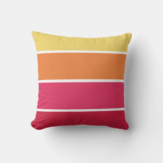 Colourful Stripes Cushion (Front)