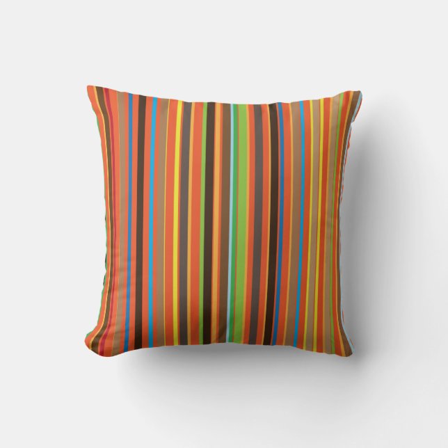 colourful stripes cushion (Front)