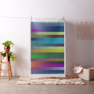 Colourful Stripes & Dots Pattern + your ideas Fabric