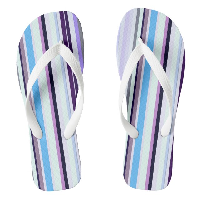 Colourful stripes  flip flops (Footbed)