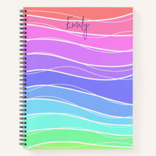 Colourful Stripes Gradient  Notebook