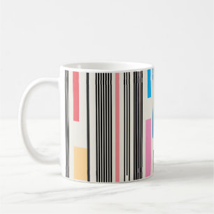 Colourful Stripes: Graphic Pattern Mix Coffee Mug