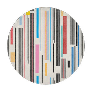 Colourful Stripes: Graphic Pattern Mix Cutting Board