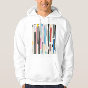 Colourful Stripes: Graphic Pattern Mix Hoodie