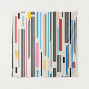 Colourful Stripes: Graphic Pattern Mix Tapestry