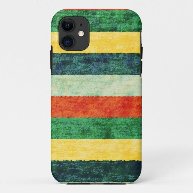 Colourful Stripes Grunge Textures 3 Case-Mate iPhone Case (Back)