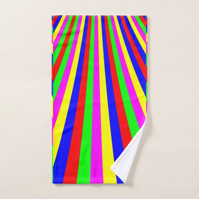 Colourful Stripes Hand Towel (Hand Towel)