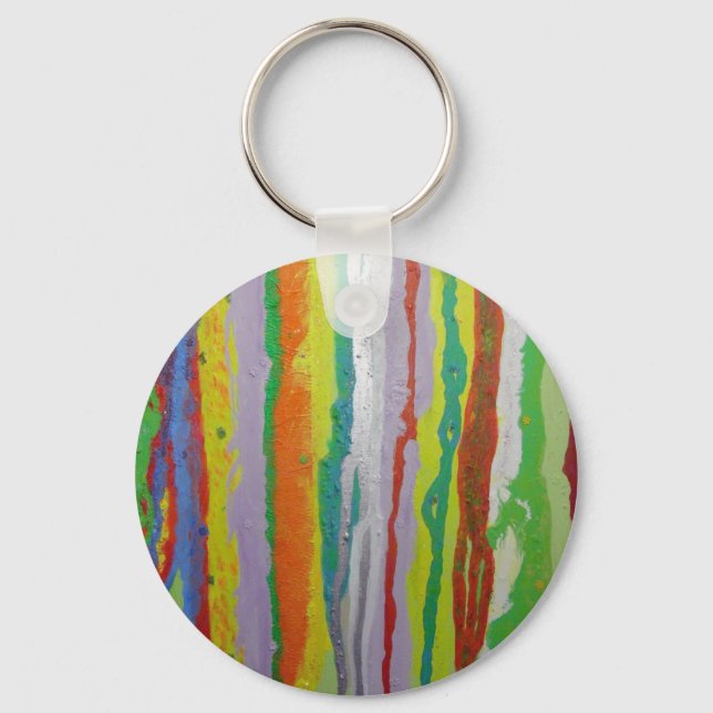 Colourful Stripes Key Ring (Front)