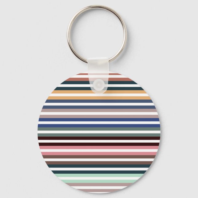 Colourful Stripes Key Ring (Front)