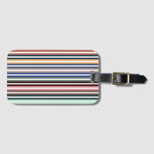 Colourful Stripes Luggage Tag