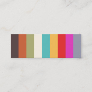 Colourful Stripes Mini Profile Card