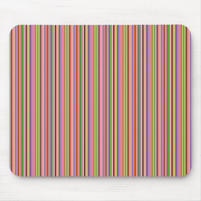 Colourful Stripes Mouse Mat (Front)