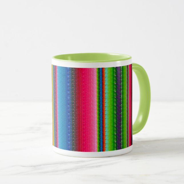 Colourful Stripes Mug (Front Right)