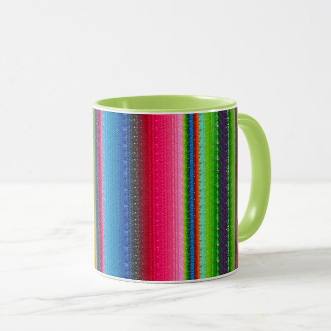 Colourful Stripes Mug (Front Right)