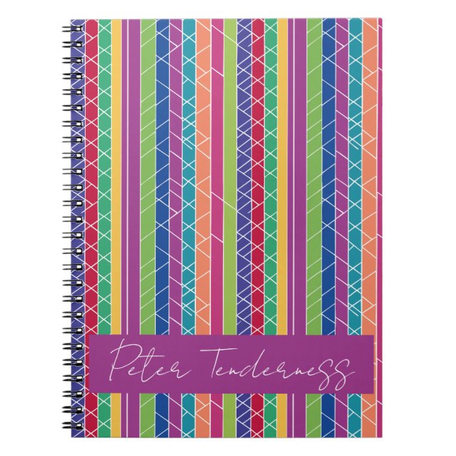 Colourful Stripes Notebook (Front)