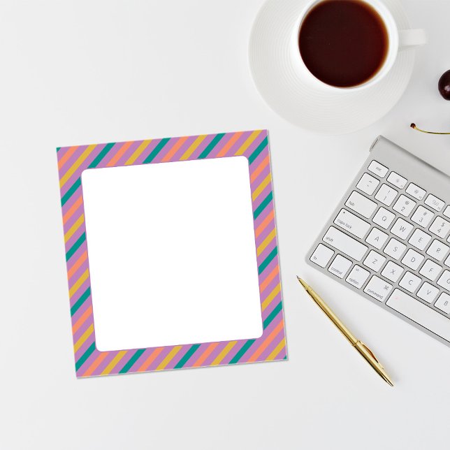 Colourful stripes notepad (Creator Uploaded)