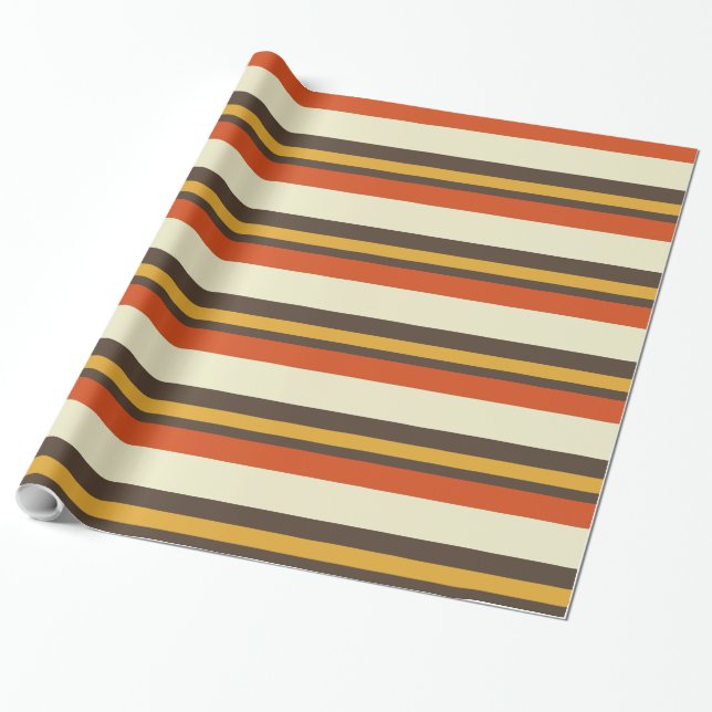 Colourful Stripes Pattern 2 Wrapping Paper (Unrolled)