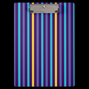 Colourful Stripes Pattern Back To School Clipboard