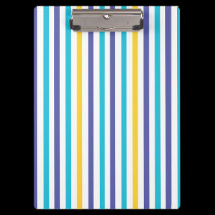 Colourful Stripes Pattern Back To School Clipboard
