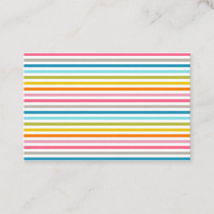 Colourful Stripes Pattern Business Card