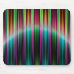Colourful stripes pattern mouse mat