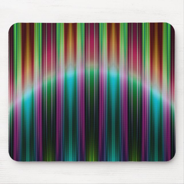 Colourful stripes pattern mouse mat (Front)