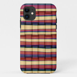 Colourful stripes retro graphic design 2 iPhone 11 case