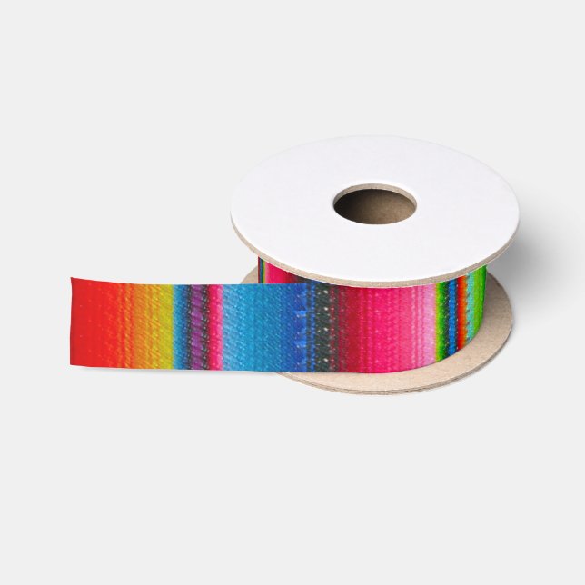 Colourful Stripes Satin Ribbon (Spool)