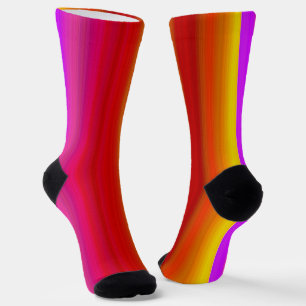 Colourful Stripes Seamless Pattern Socks