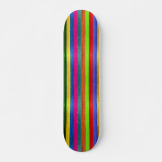 Colourful Stripes Skateboard Deck