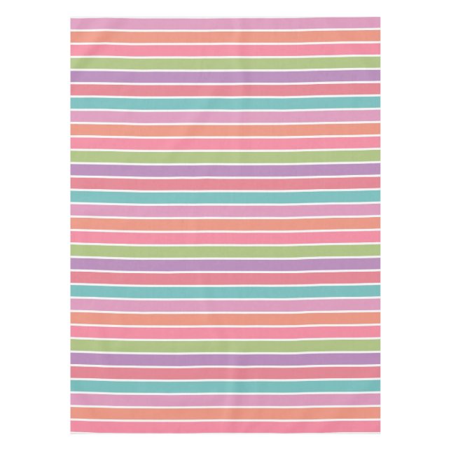 Colourful Stripes table cloth (Front)