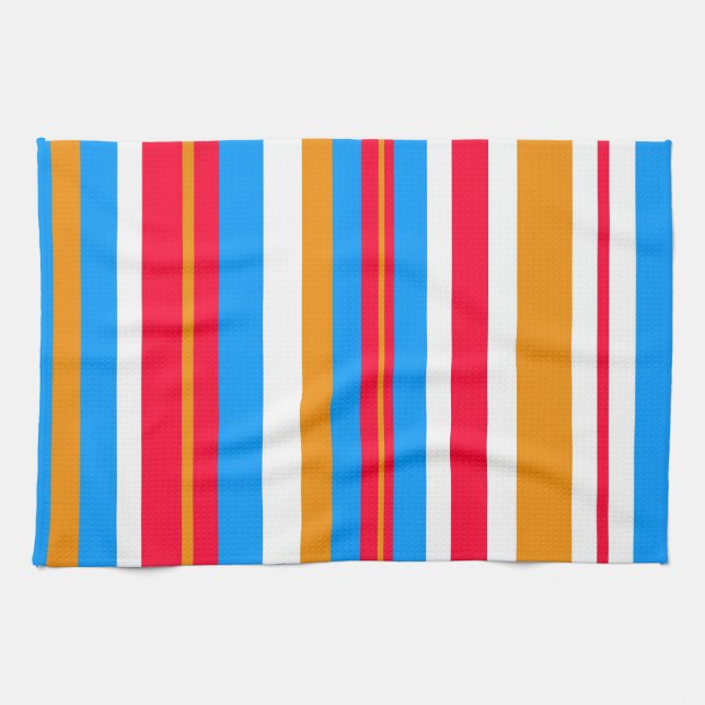 colourful stripes tea towel (Horizontal)