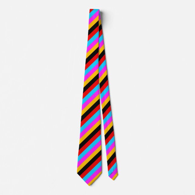 Colourful Stripes Tie (Front)