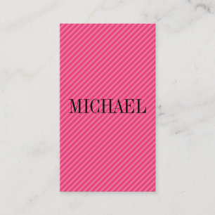 Colourful Stripes with Serif Font Business Card