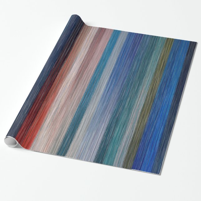 Colourful Stripes Wrapping Paper (Unrolled)