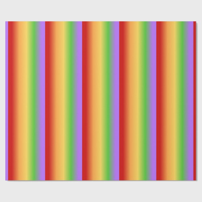 Colourful Stripes Wrapping Paper (Flat)