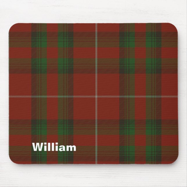 Colourful Stuart of Brute Tartan Plaid Mouse Mat (Front)