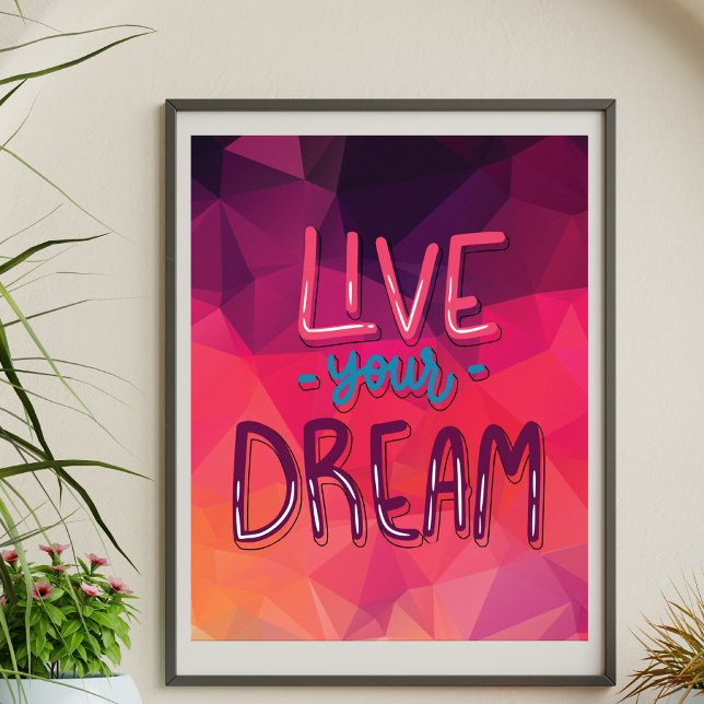 Colourful Stylish Abstract Art Modern Quote Poster (Creator Uploaded)