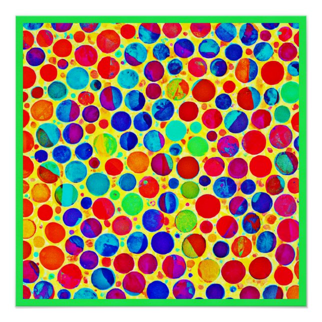 Colourful Stylish and Chic Pattern Poster (Front)