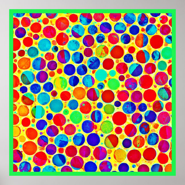 Colourful Stylish and Chic Pattern Poster (Front)