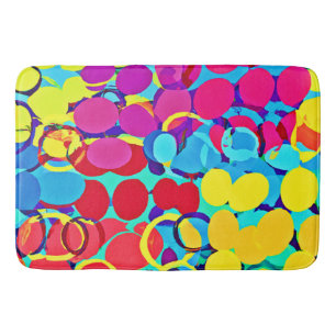 Colourful Stylish and Chic Spectrum Pattern Bath Mat