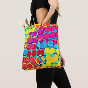 Colourful Stylish and Chic Spectrum Pattern Tote Bag