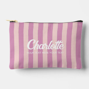 Colourful Stylish Bright Colour Minimalist Stripes Accessory Pouch