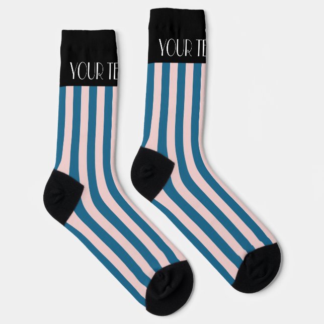 Colourful Stylish Bright Colour Minimalist Stripes Socks (Right)
