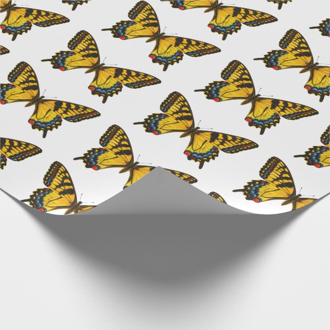Colourful stylish butterfly wrapping paper (Corner)
