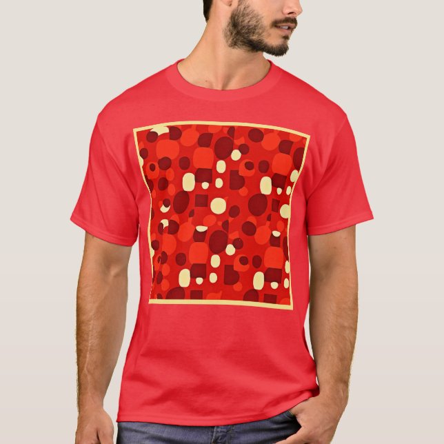 Colourful Stylish Diverse Elegance Pattern T-Shirt (Front)