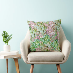 Colourful Succulent  Cushion