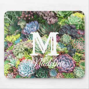 Colourful Succulent Garden Mouse Mat
