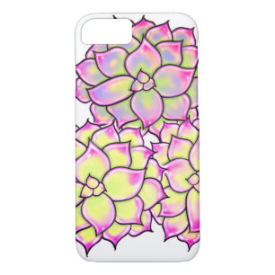 Colourful Succulents, cacti desert floral Blooms iPhone 8/7 Case